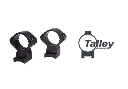 SJS936-RINGS-TALLEY 30MM HIGH ALLOY BLACK LIGHTWEIGHT REM 700-721-722-725-40X,SAUER 100/101,BERGARA B14,MAUSER M18 