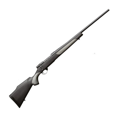 TSA111-WEATHERBY VANGUARD 300WIN BLUED SYN 26" BLACK/GREY SYN STOCK SPORTER PROFILE BARREL 