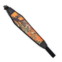 CRK095-GROVTEC PADDED NYLON RIFLE SLING WITH SWIVELS (TRUETIMBER HUNTER ORANGE CAMO)