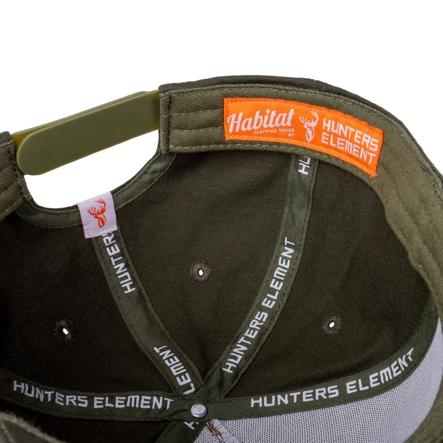 HUE1104-HUNTERS ELEMENT A.H.C CAP DESOLVE VEIL/MOSS GREEN