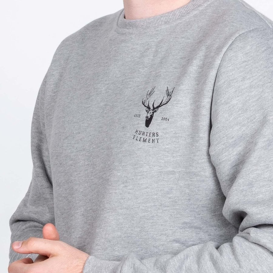 HUNTERS ELEMENT TROPHY SWEATER GREY MARLE