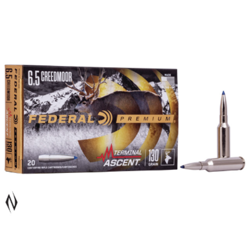 NIO329-FEDERAL 6.5 CREEDMOOR 130GR TERMINAL ASCENT 20RNDS 