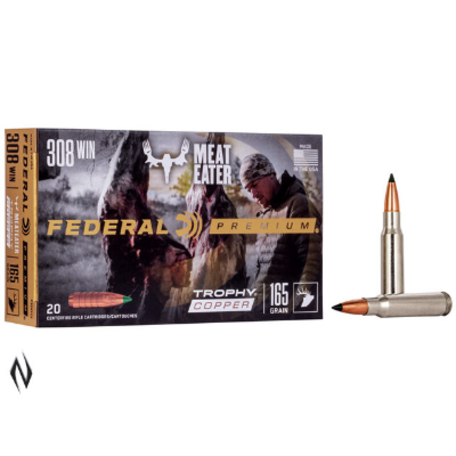 NIO331-FEDERAL 308 WIN 165GR TROPHY COPPER VITAL-SHOK 20RNDS