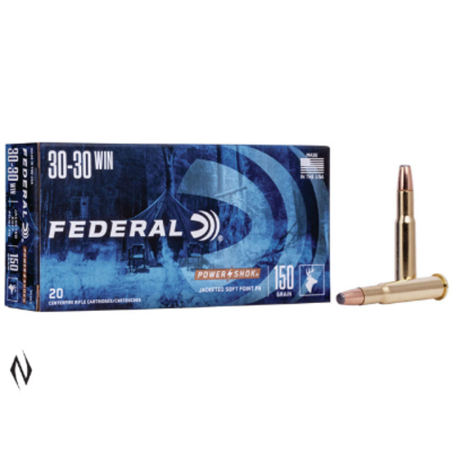 NIO1267-FEDERAL POWER-SHOK 30-30 WIN 150GR FN 20RNDS 