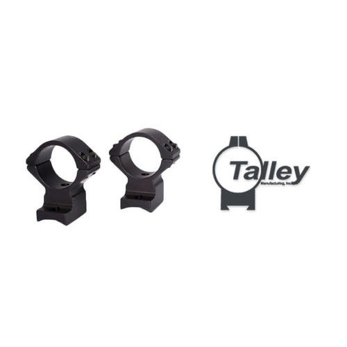 SJS935-RINGS-TALLEY 30MM MED ALLOY BLACK LIGHTWEIGHT REM 700-721-722-725-40X,SAUER 100/101,BERGARA B14,MAUSER M18 