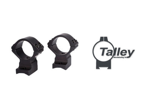 SJS934-RINGS-TALLEY 30MM LOW ALLOY BLACK LIGHTWEIGHT REM 700-721-722-725-40X,SAUER 100/101,BERGARA B14,MAUSER M18 