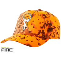 HUE7073-HUNTERS ELEMENT HEAT BEATER STAG CAP (WHITE STAG DESOLVE FIRE)
