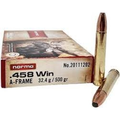 TSA159-NORMA .458WM 500GR SWIFT A-FRAME PROFESSIONAL HUNTER 20RNDS 