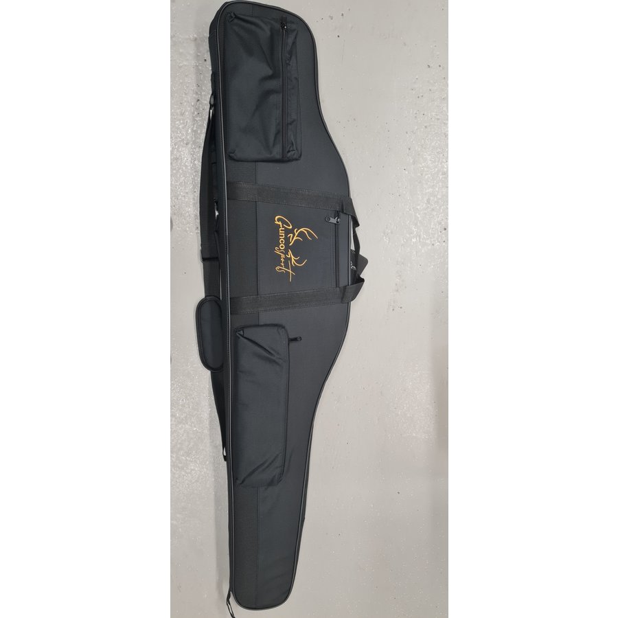 GSA088- BAG - GUNCO SPORTS 54 INCHES PREMIUM GUN CASE BLACK W HARD SUPPORT