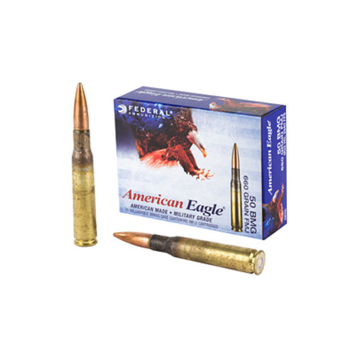 NIO287-FEDERAL 50 BMG 660GR FMJ AMERICAN EAGLE 10RNDS 2940FPS 