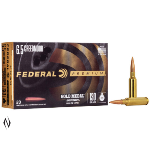 NIO2415-FEDERAL 6.5 CM CREEDMOOR 130GR BERGER VLD GOLD MEDAL 20RNDS 