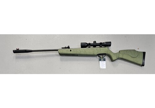 RAY060-PACKAGE- CERAKOTED CROC- REMINGTON EXPRESS HUNTER NP NITRO PISTON SYNTHETIC AIR GUN .177 WITH SCOPE 4X32 