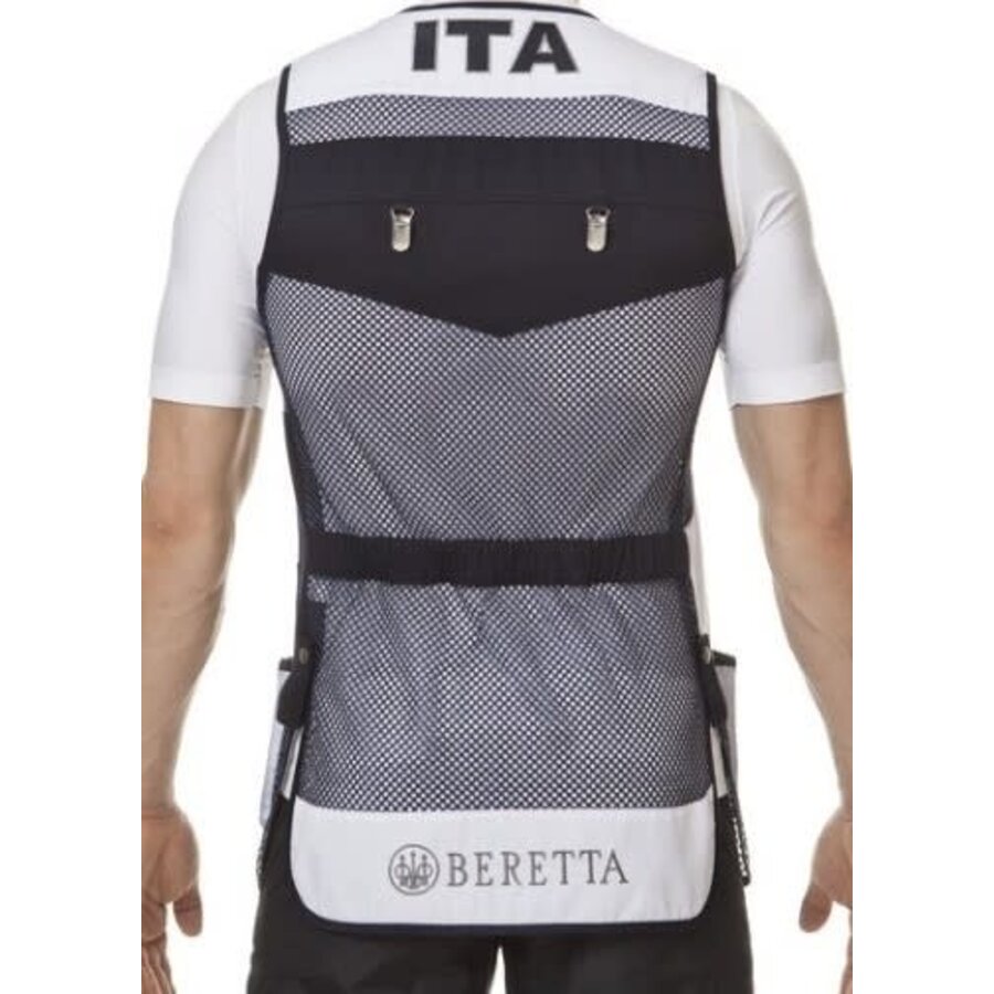 BER006-BERETTA BLUE / NAVY / WHITE PRO TRAP VEST SMALL