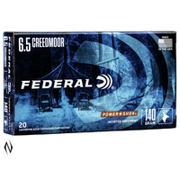NIO886-FEDERAL POWER SHOK 6.5 CM 140 GR JACKETED SOFT POINT 20RNDS