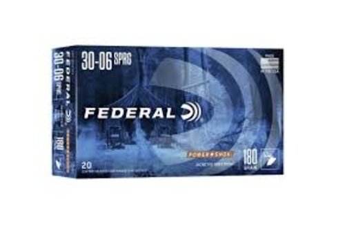 NIO080-FEDERAL POWER-SHOK 30-06 SPRG 180GR SP 20RNDS 