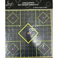 GSA092-GUNCO SPORTS SELF ADHESIVE TARGETS 12'', 5 PACK