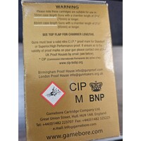 OTP073- BOX - GAMEBORE BUFFALO 12G #BB 36GR 1400FPS 25RNDS 4.1MM