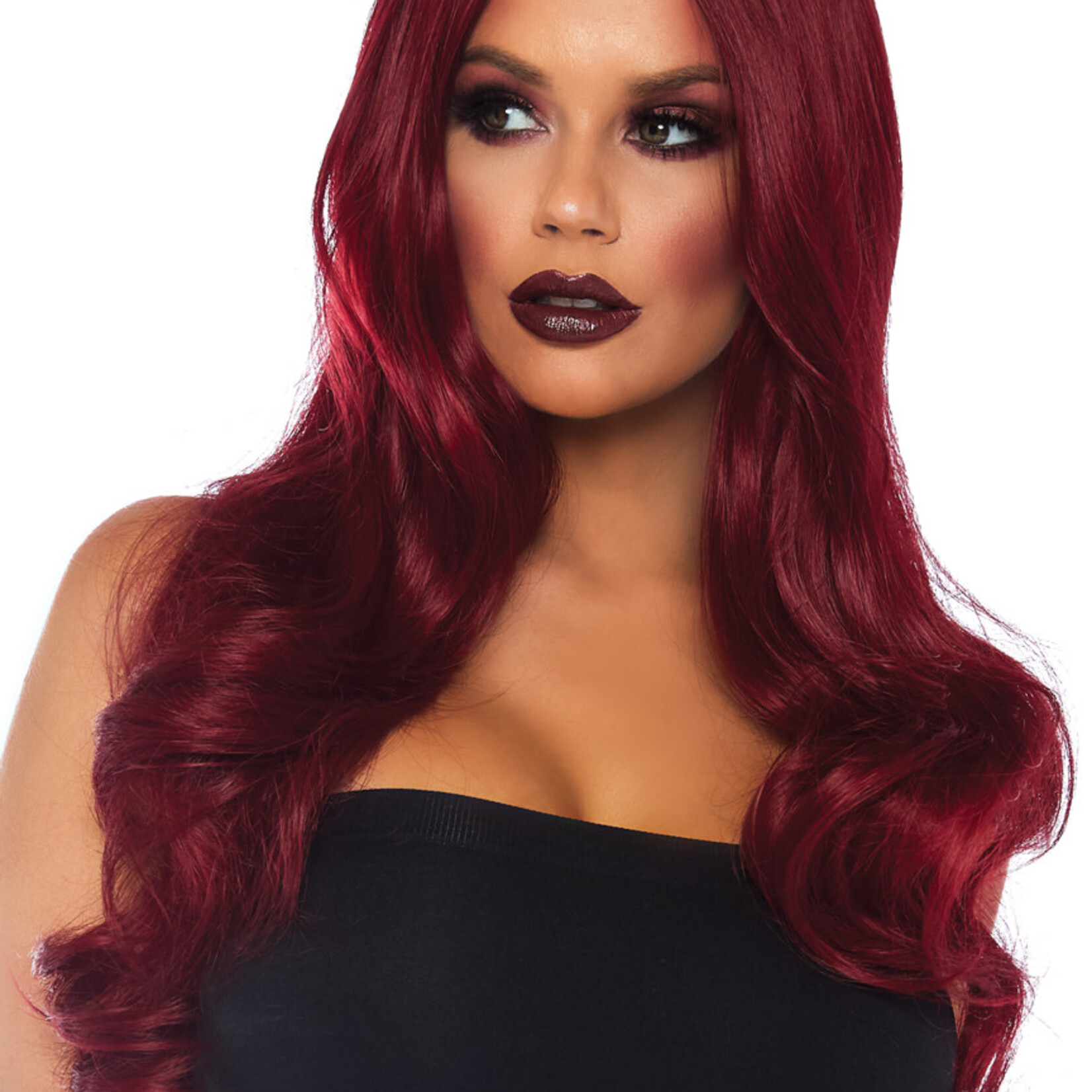Leg Avenue Long wavy wig - Burgundy