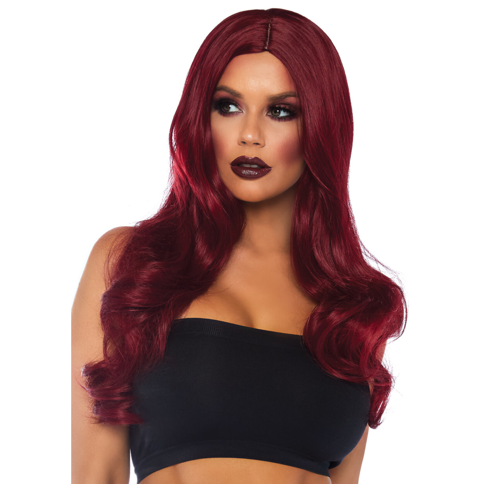 Leg Avenue Long wavy wig - Burgundy