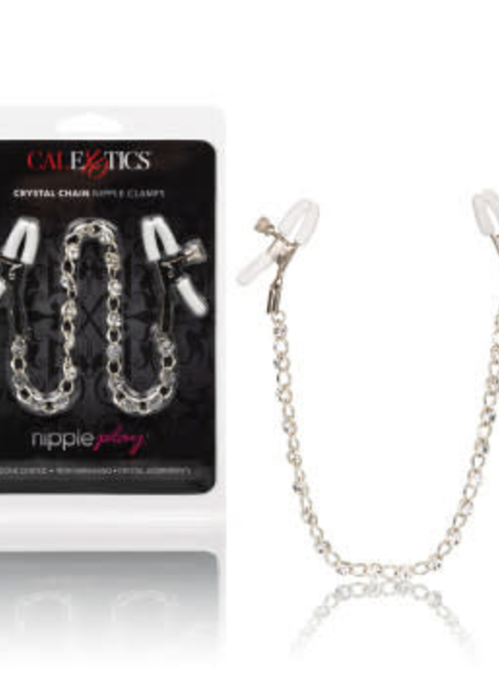 Calexotics Nipple Play Crystal Chain Nipple Clamps