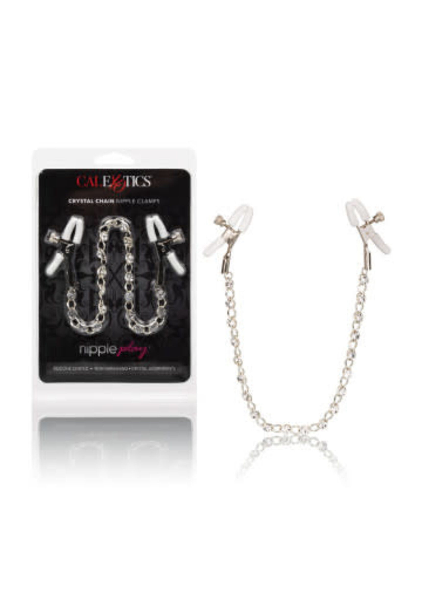 Calexotics Nipple Play Crystal Chain Nipple Clamps