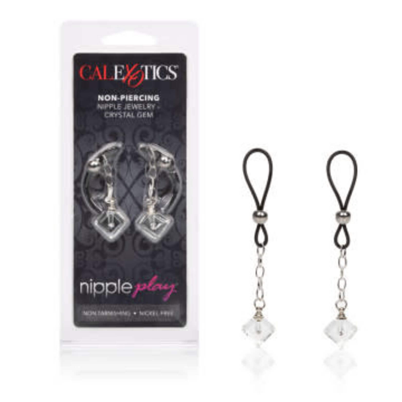 Calexotics Nipple Play Non-Piercing Nipple Jewelry Crystal Gem