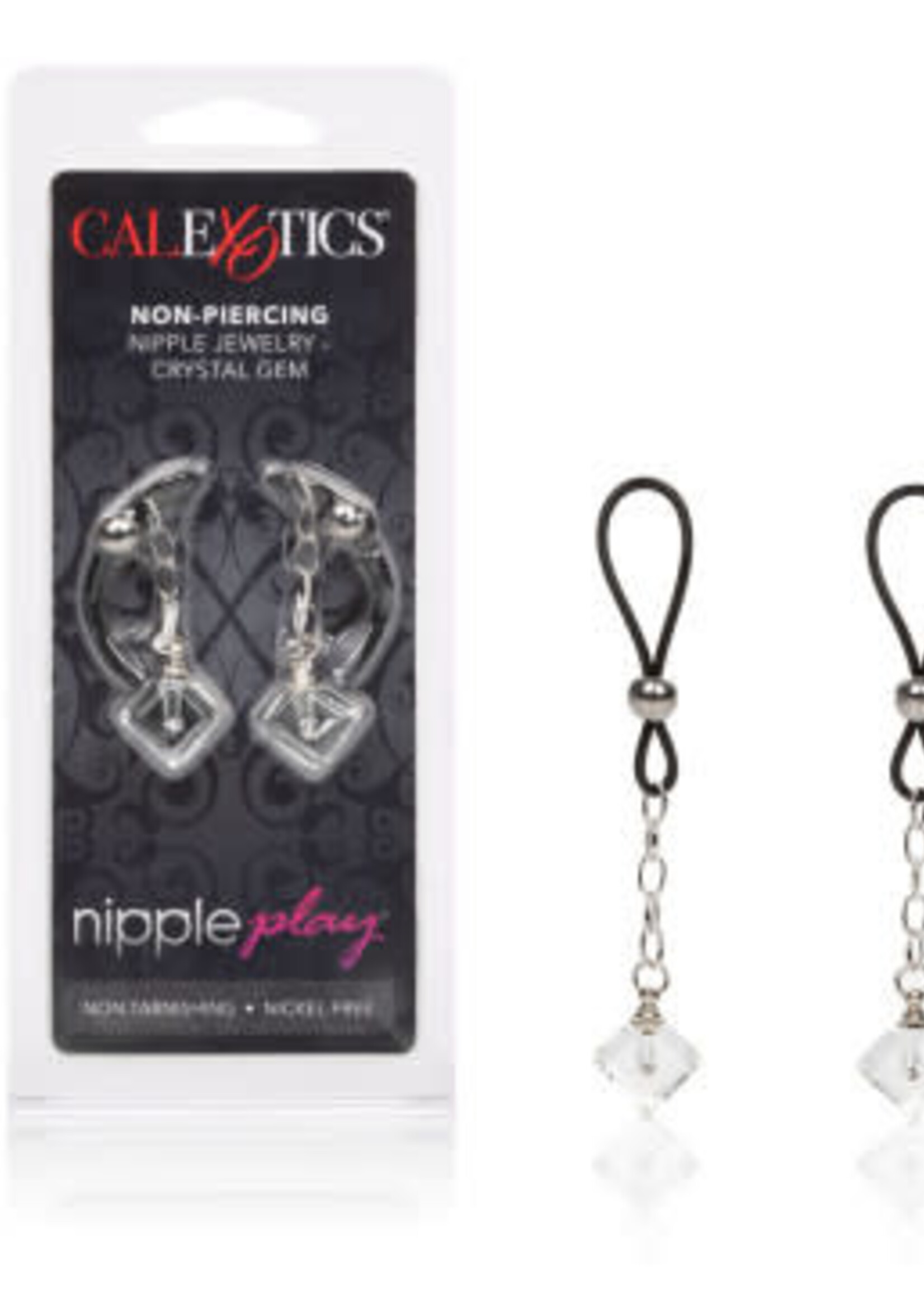 Calexotics Nipple Play Non-Piercing Nipple Jewelry Crystal Gem
