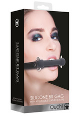 Shots Ouch! SILICONE BIT GAG  BLACK