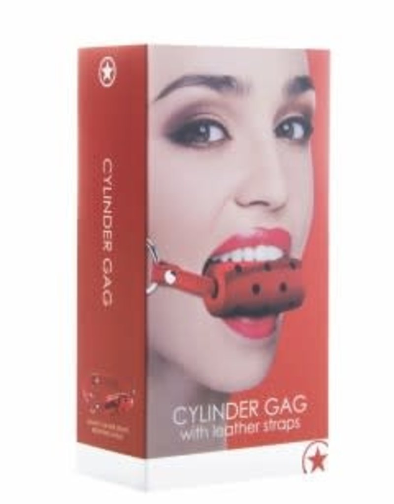 Shots Ouch! Cylinder Gag - Red