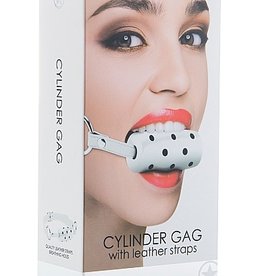 Shots Ouch! Cylinder Gag - White