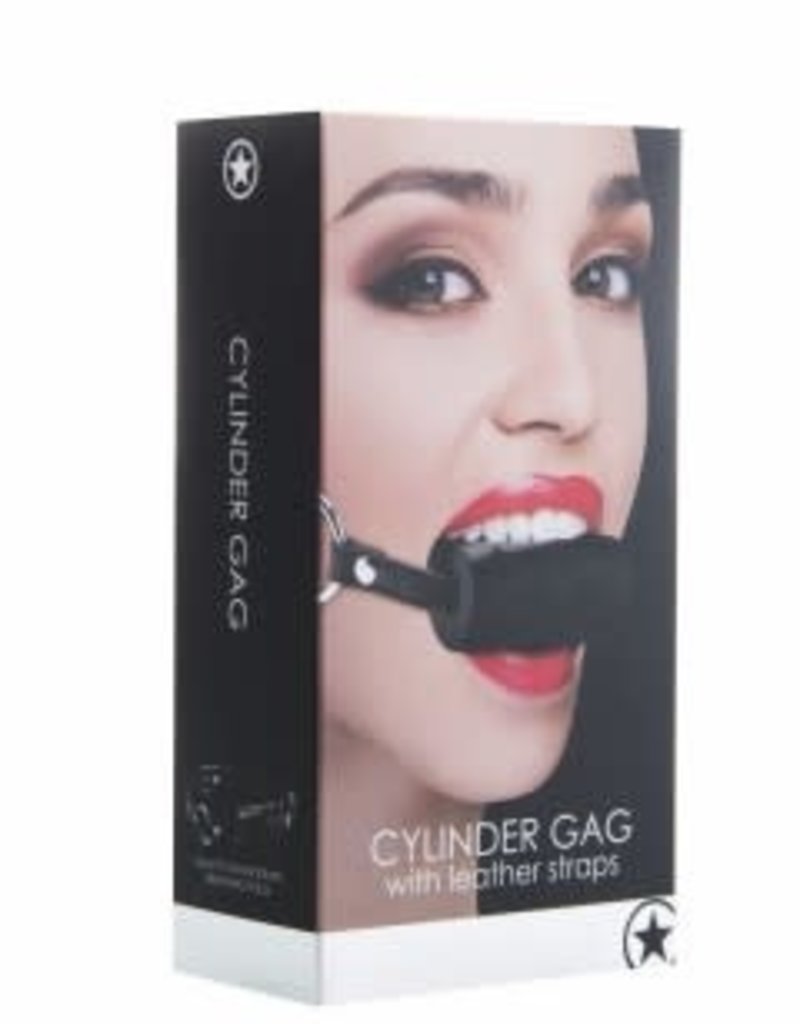 Shots Ouch! Cylinder Gag - Black