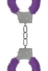 Shots Ouch! Beginner's Furry Handcuffs - Purple