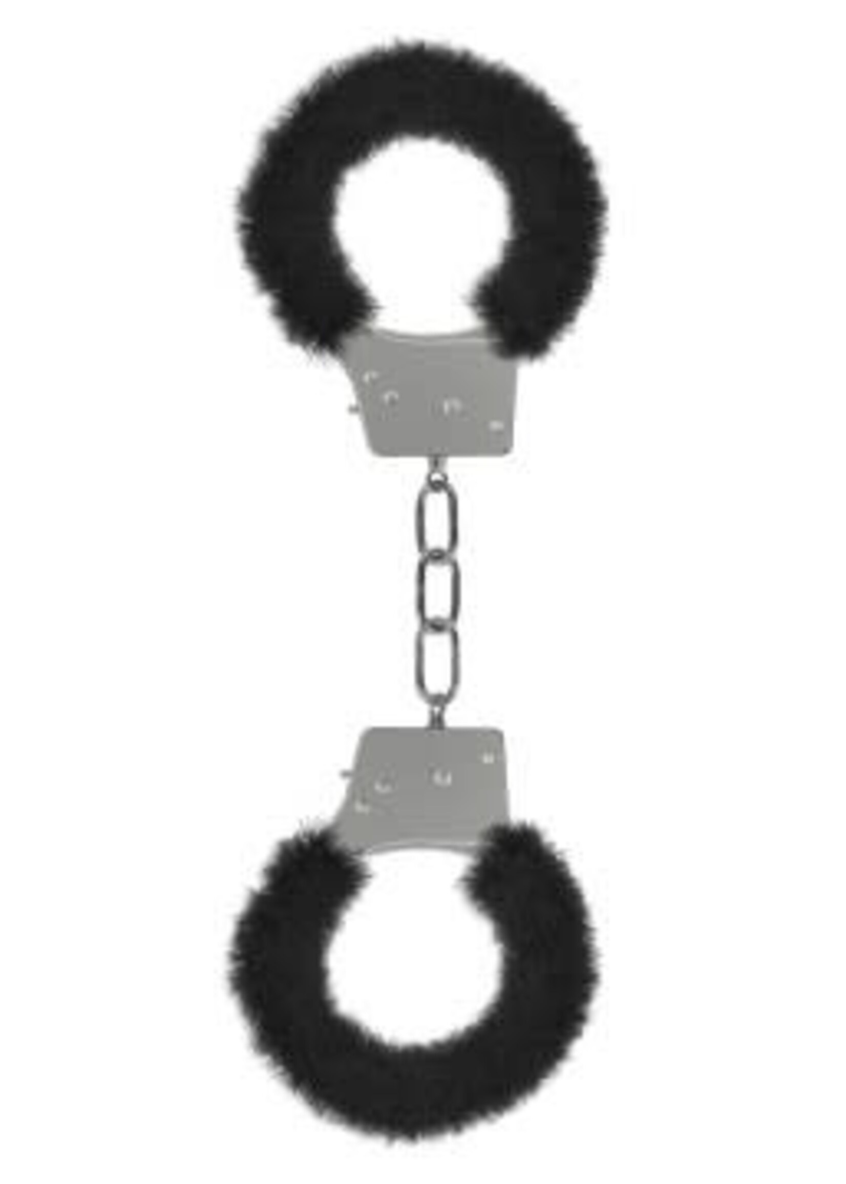 Shots Ouch! Beginner's Furry Handcuffs - Black