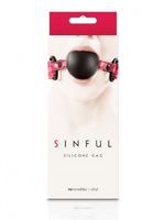 NS Novelties Sinful Silicone Gag Pink