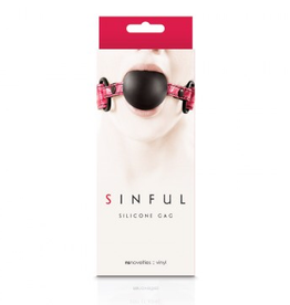NS Novelties Sinful Silicone Gag Pink