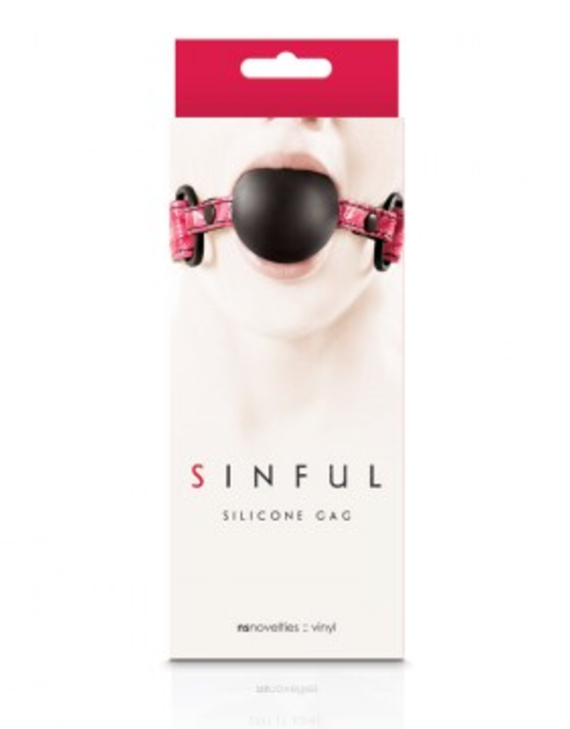 NS Novelties Sinful Silicone Gag Pink