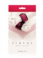 NS Novelties SINFUL WRIST CUFFS PINK