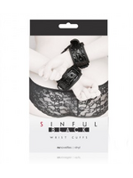 NS Novelties SINFUL WRIST CUFFS BLACK