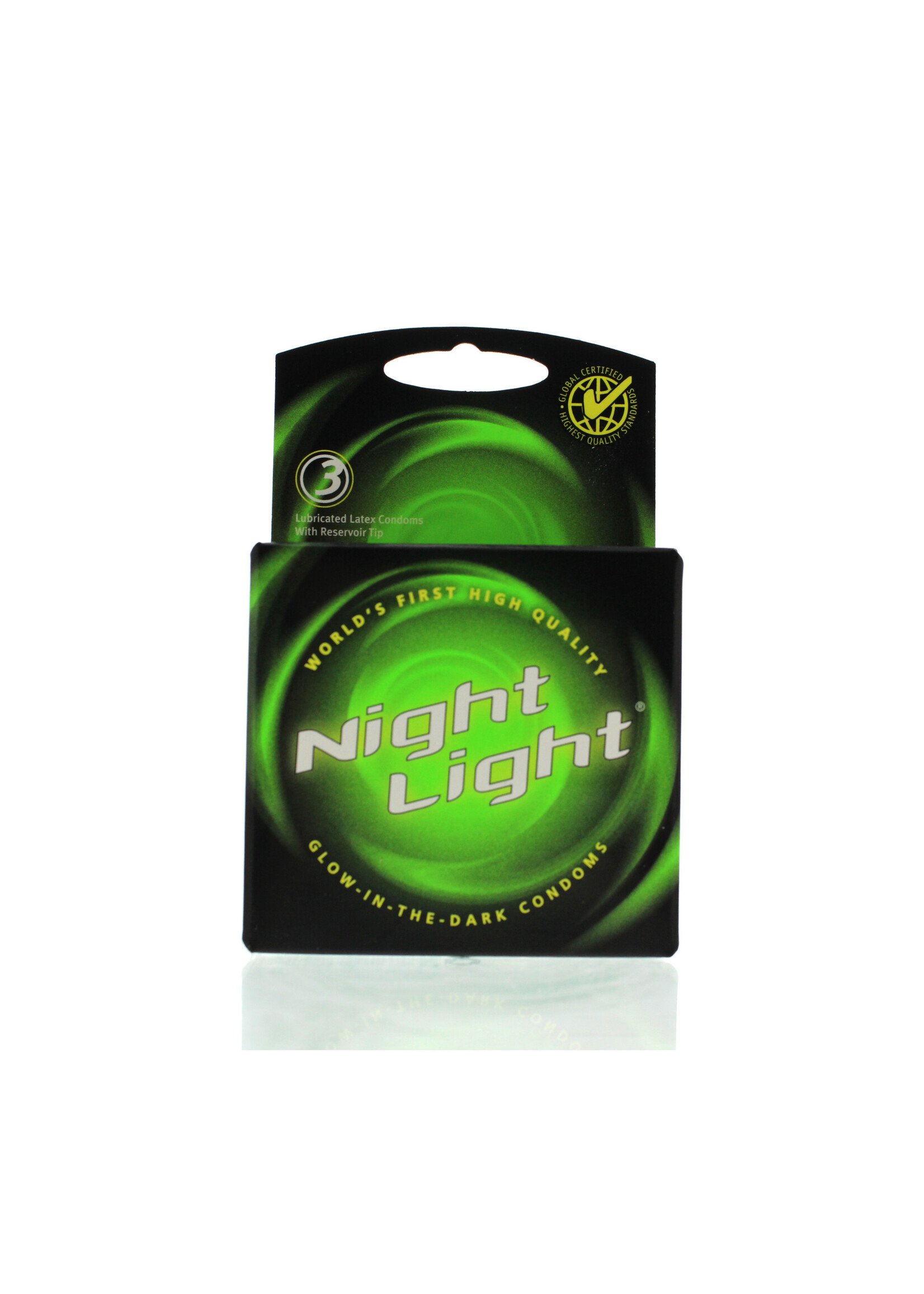 Global Protection Corp. Night Light Glow In The Dark Condoms Lubricated 3 Pack