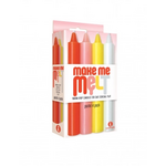 Icon Brands The 9's Make Me Melt Sensual Warm-Drip Candles 4 Pack - Pastel