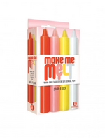 Icon Brands The 9's Make Me Melt Sensual Warm-Drip Candles 4 Pack - Pastel