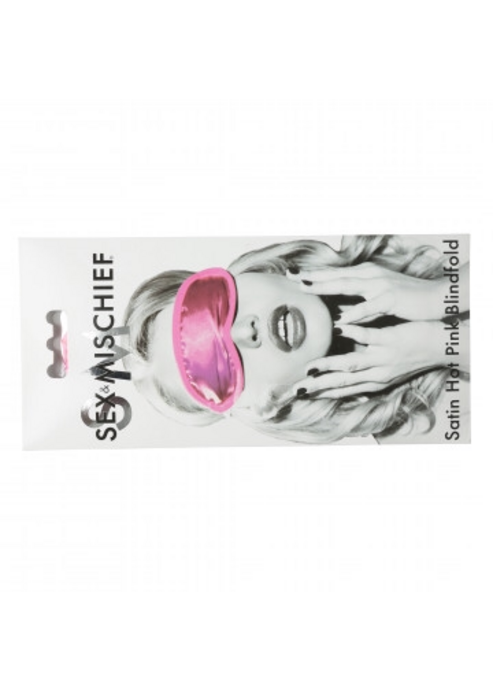 Sportsheets Sex and Mischief Satin Blindfold - Hot Pink