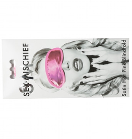 Sportsheets Sex and Mischief Satin Blindfold - Hot Pink
