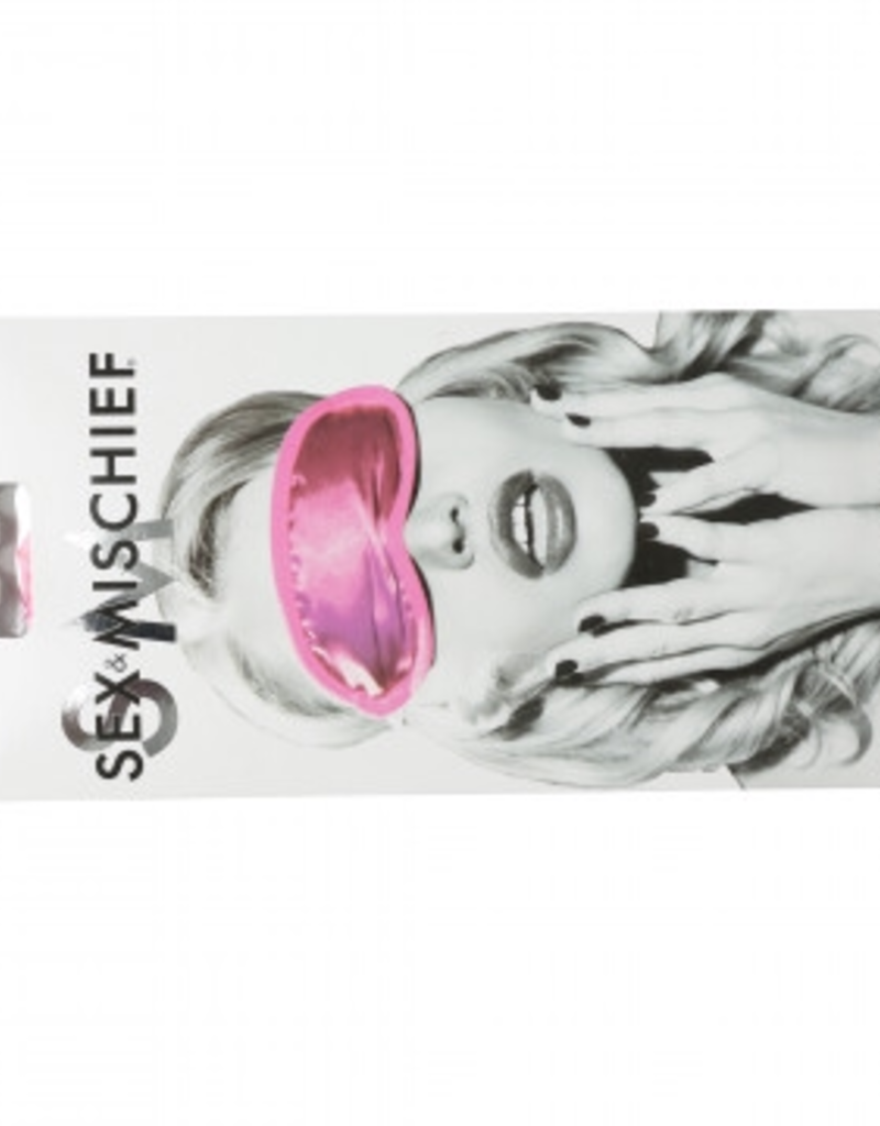 Sportsheets Sex and Mischief Satin Blindfold - Hot Pink