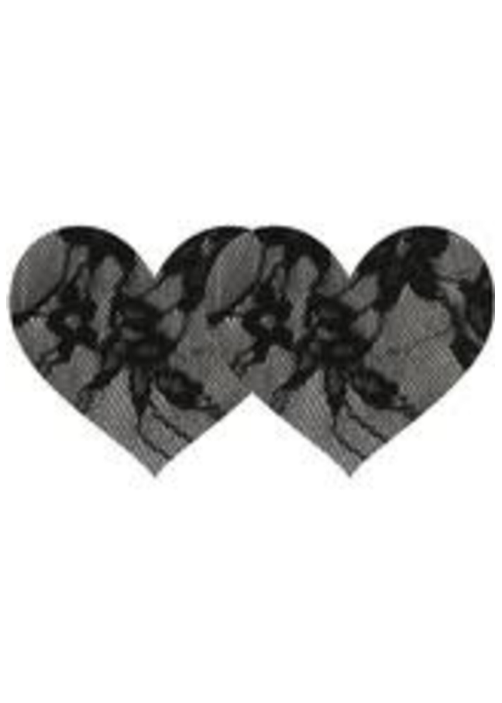Eye Candy Black Lace Heart Pasties