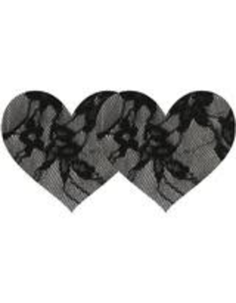 Eye Candy Black Lace Heart Pasties