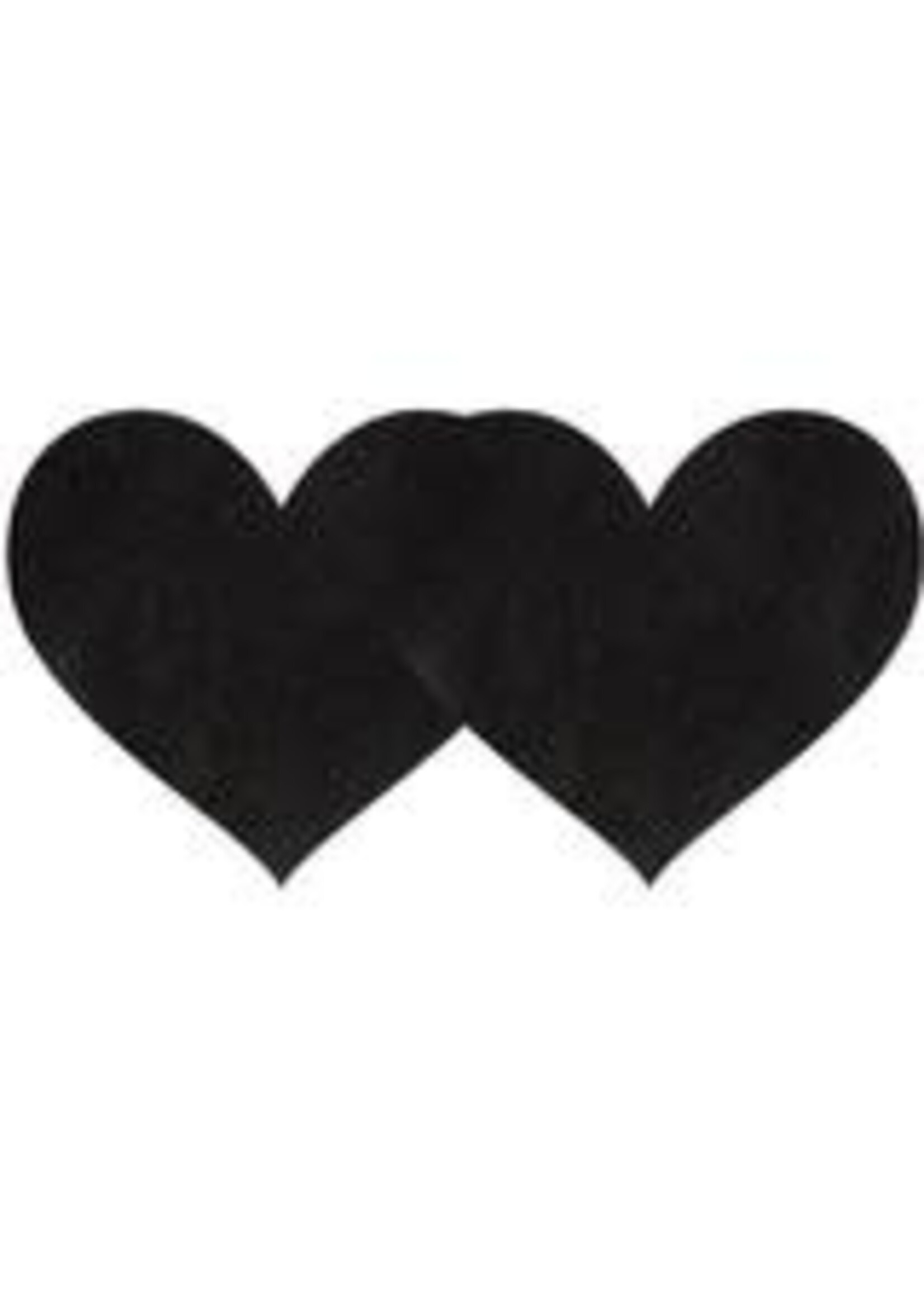 Eye Candy Black Satin Heart Pasties