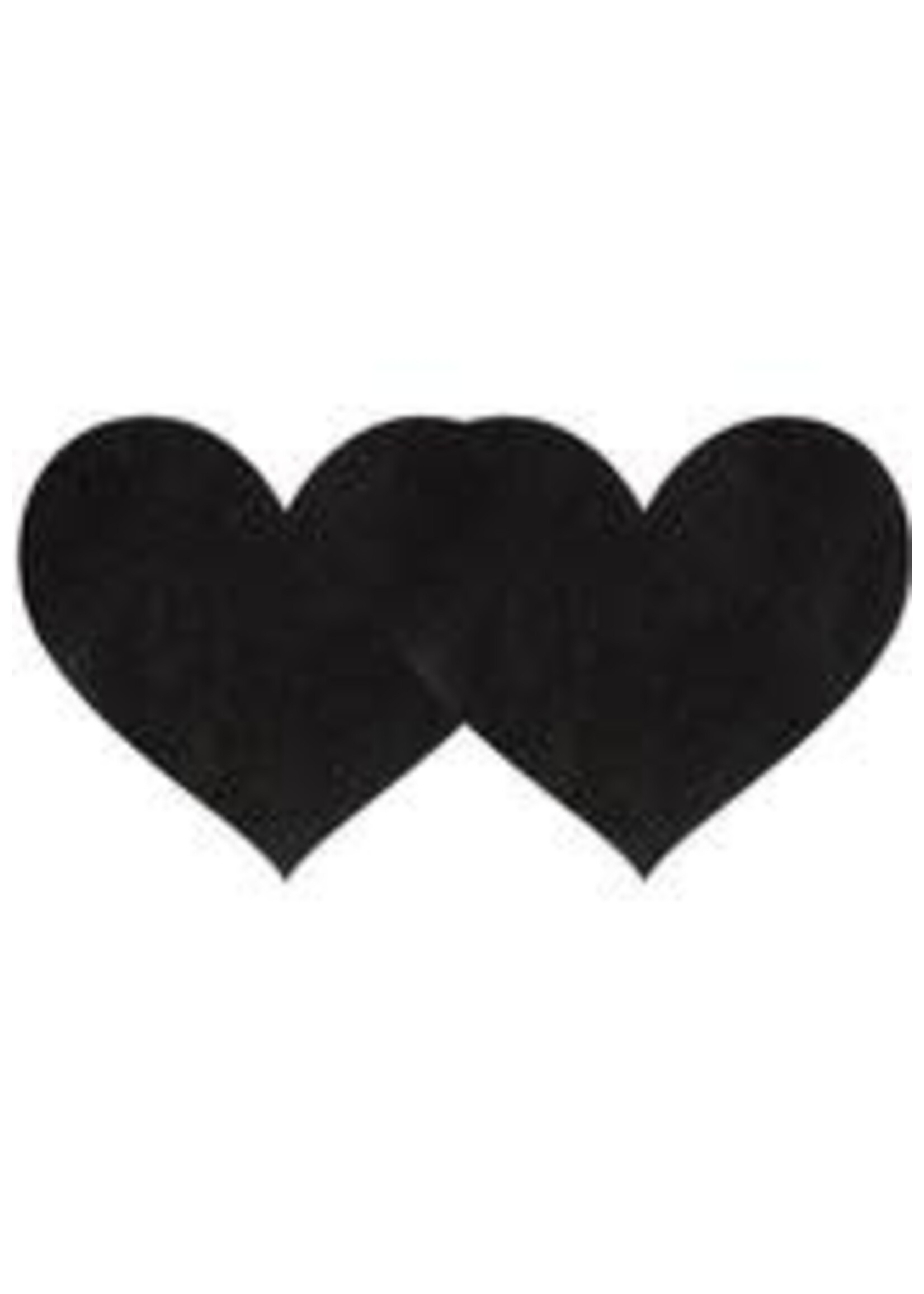 Eye Candy Black Satin Heart Pasties