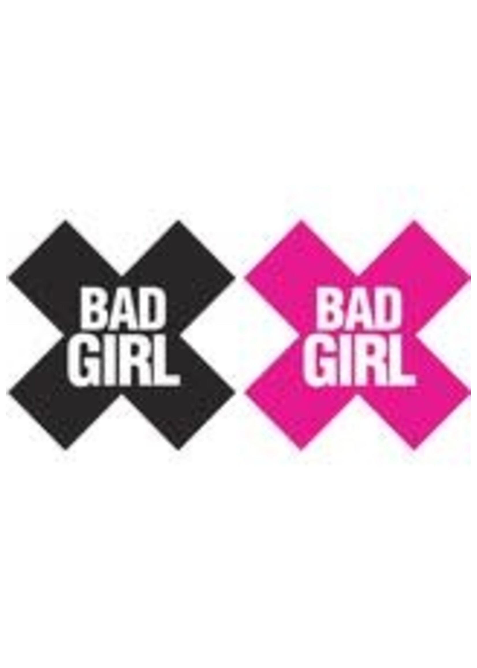 Eye Candy Bad Girl Pasties - Black & Pink