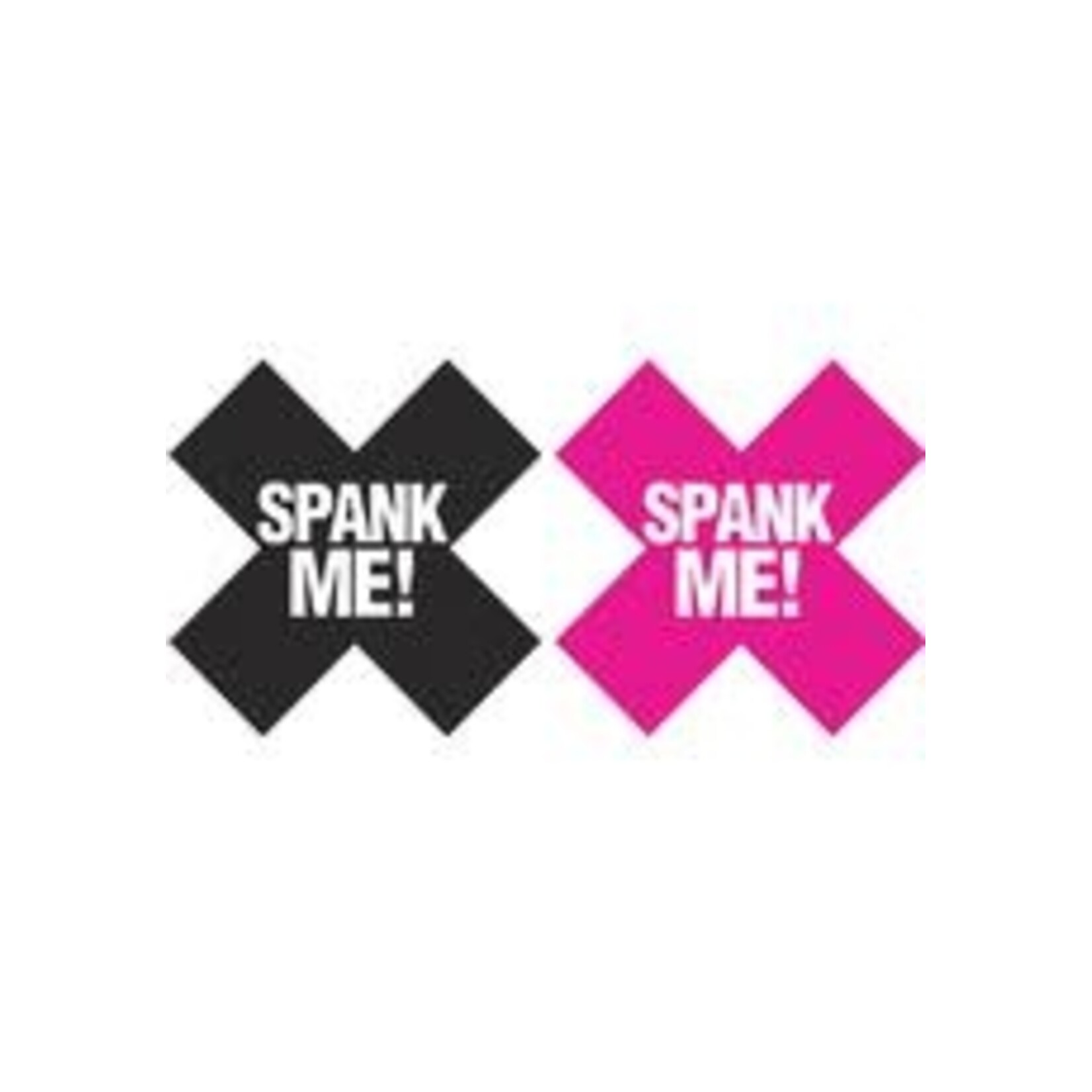 Eye Candy Spank Me Black & Pink Pasties